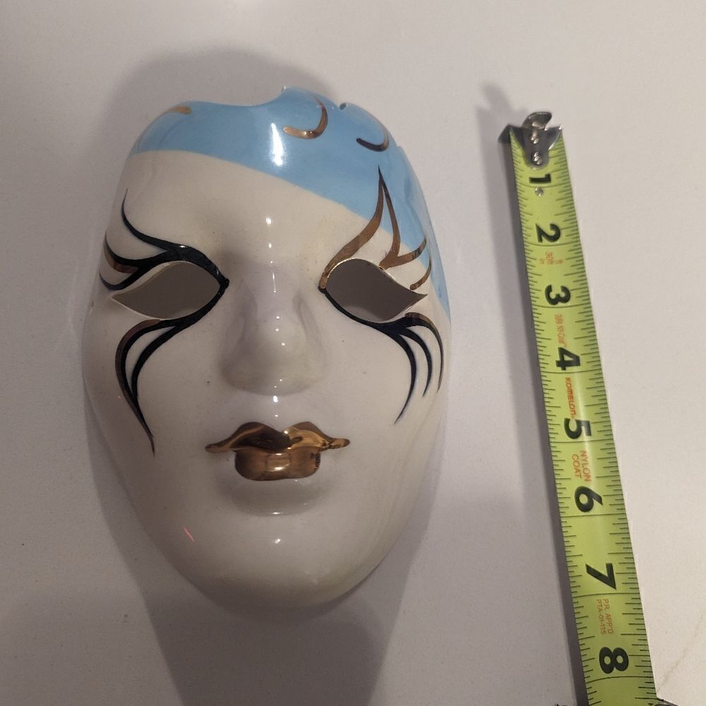 Handmade Ceramic Mask Signed by Local Artist - Picture 9 of 9